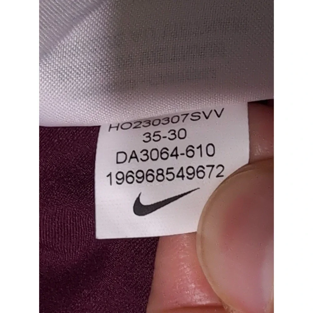 NIKE Golf Pants Men 35x30 Burgundy NWOT Dri-FIT Repel Slim Fit DA3064-610